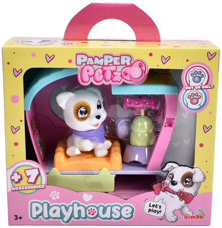 Pamper Petz Zestaw Playhouse figurka pieska i domek + akcesoria