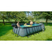 Basen ogrodowy 540x250x122 cm z akcesoriami (pompa piaskowa, drabinka, zadaszenie) - szary