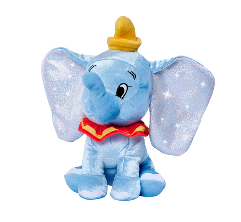 Disney 100 Maskotka słonik Dumbo przytulanka platynowy pluszak Miękki słoń 28 cm