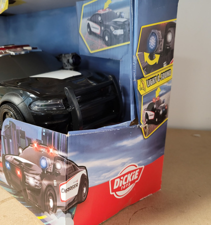 OUTLET Radiowóz policyjny Go Real Dodge Charger światło/dźwięk WADLIWY