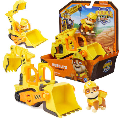 Psi Patrol Rubble I Jego Ekipa Buldożer Koparka Pojazd Budowlany + Figurka