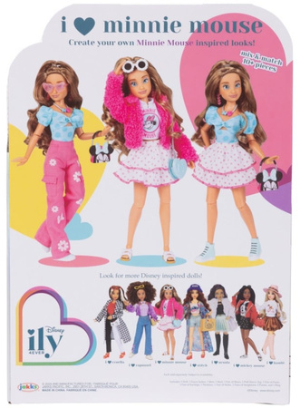 Disney ILY 4ever modna lalka z motywem Myszki Minnie i zestawem akcesoriów 30 cm