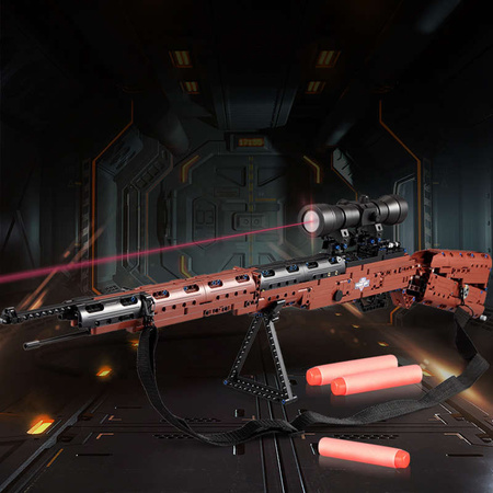 Klocki konstrukcyjne CaDA Musket Karabiner 98K broń karabin strzelający + 5 naboi i luneta C61010W