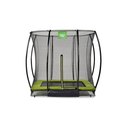 Trampolina ogrodowa z siatką zabezpieczającą Sillhouette 153x214 cm zielona