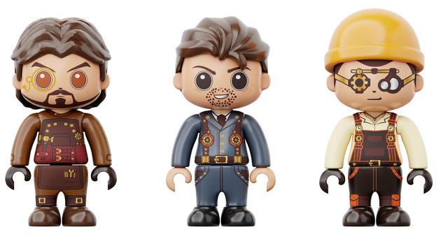 Klocki konstrukcyjne Pantasy Wiatrakowy Warsztat Steampunk Windmill Workshop 2450 elementów