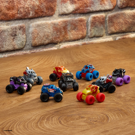 Monster Jam zestaw 3 auta Mini Jams Marvel Winter Soldier Captain America War Machine