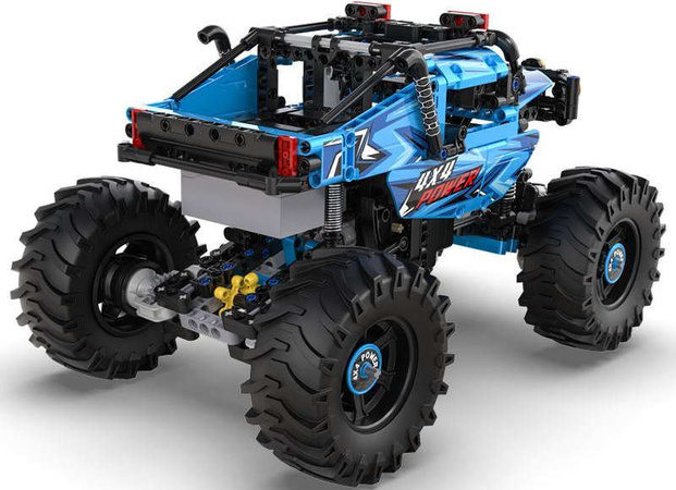 Zestaw CaDA Klocki Zdalnie sterowane Niebieski Monster Truck 699 el. i Pojazd Blue Knight-500 325 el.
