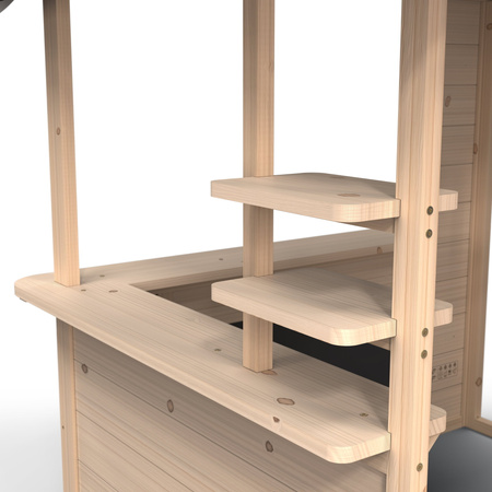 Drewniany domek ogrodowy wielofunkcyjny dla dzieci Hika