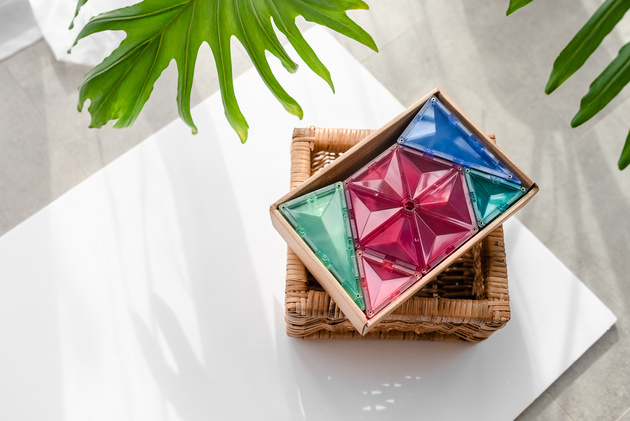 CONNETIX Pastel Geometry Pack Kreatywne klocki magnetyczne 40 elementów