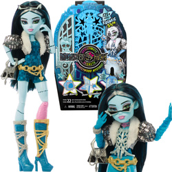 Monster High Zestaw Lalka Frankie Stein 28 cm + akcesoria niespodzianki Straszyceum
