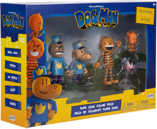Dog Man Zestaw 5 Figurek kolekcjonerskich 3-8 cm Figurka z Bajki