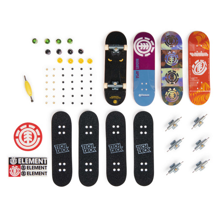Fingerboard Zestaw Deskorolki 4pak Do Złożenia Element + Akcesoria Tech Deck