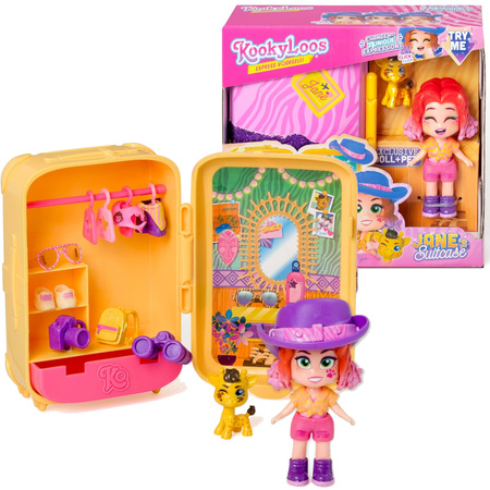 Kookyloos Express Yourself Zestaw Figurka Kolekcjonerska Jane z Walizką + Akcesoria 