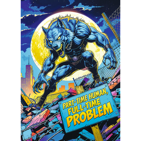 Trefl Puzzle 1000 elementów Hall of Horror Wilkołak