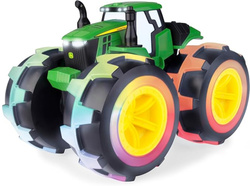 John Deere Monster Treads Traktor Lightning Wheels światło i dźwięk