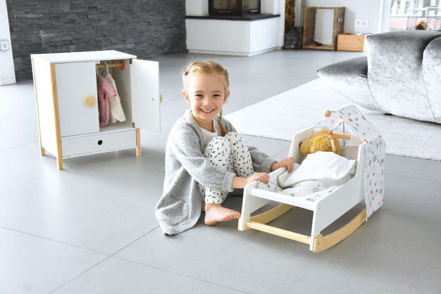 Small Foot 11813 Kołyska dla lalek Drewniana