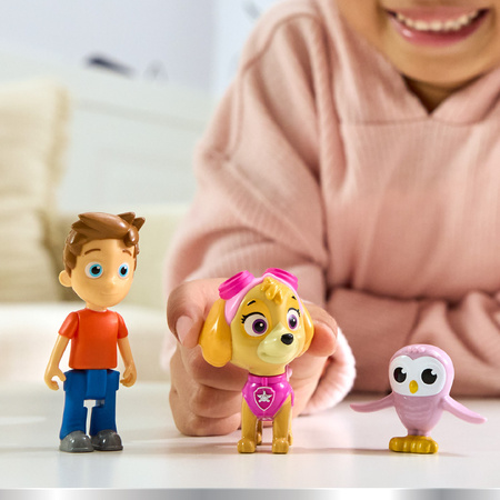 Psi Patrol 3 figurki Skye Alex Porter i sówka Zatoka Przygód