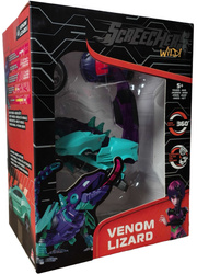 Screechers Wild! Zestaw Tansformujący Pojazd Venom Lizard Jadowita Jaszczurka samochód moneta