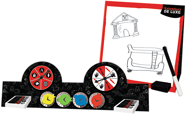 Gra Kalambury De Luxe Trefl Pokazujesz rysujesz zgadujesz Towarzyska