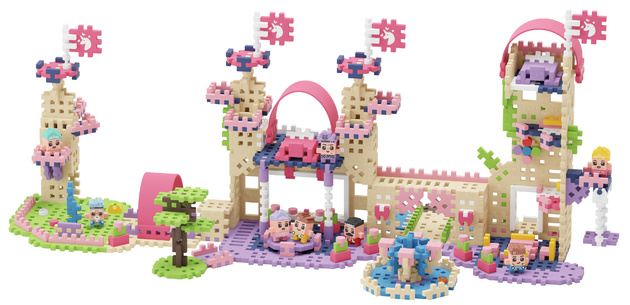 Klocki konstrukcyjne Mini Waffle Wieża Fantazji Księżniczka 148 elementów Marioinex