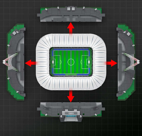 Klocki konstrukcyjne CaDA Allianz Stadium 3638 elementów C66021W