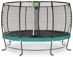 Trampolina ogrodowa z siatką zabezpieczającą Lotus Premium 427 cm zielona