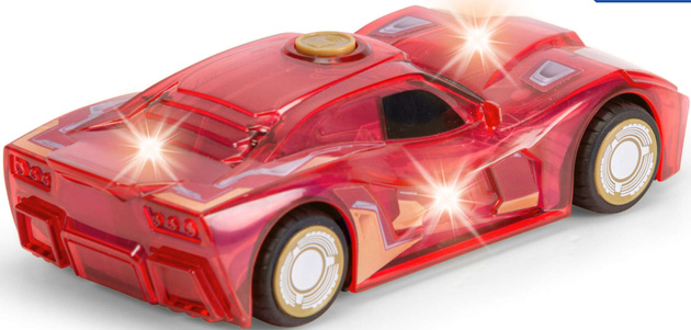 Marvel Light Hero Iron Man Mały Samochód z efektami świetlnymi i dźwiękowymi