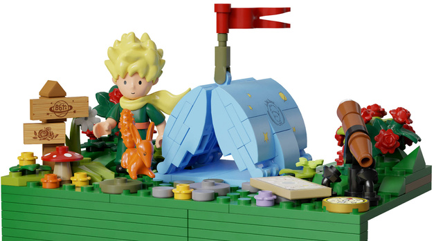 Klocki konstrukcyjne Pantasy Mały Książę Podróżna Walizka Małego Księcia 519 elementów