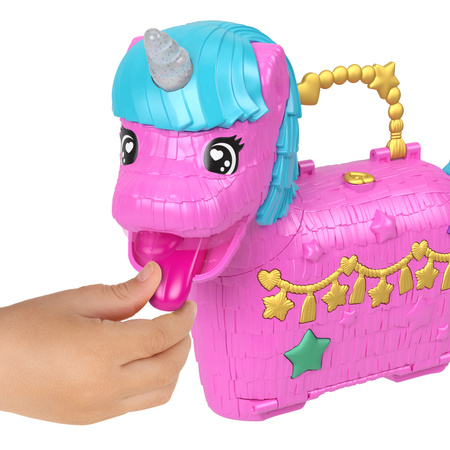 Polly Pocket Zestaw kompaktowy Jednorożcowe Urodziny Unicorn Partyland minilalki figurki i akcesoria