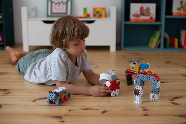 Klocki konstrukcyjne Mini Waffle zestaw Konstruktor 300 elementów Marioinex