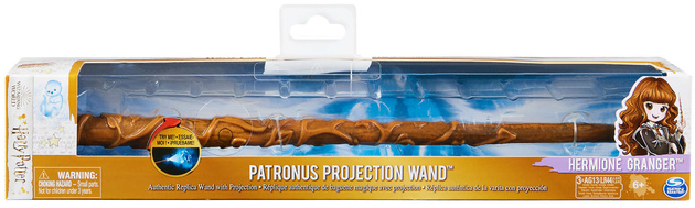 Harry Potter Hermiona Granger magiczna różdżka patronus projektor 32 cm