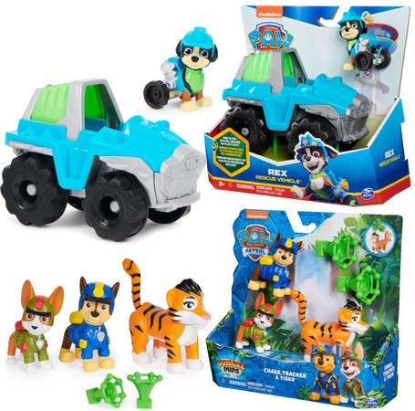 Psi Patrol Pojazd Rex Zestaw Auto Rescue 2w1 + Figurka Eco 3+