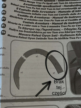 Tree Fu Tom Magiczny Zamek Treetop + figurka Toma USZKODZONE OPAKOWANIE