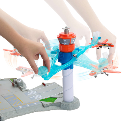 Matchbox zestaw Lotnisko Przygód + 2 metalowe pojazdy samolot samochód Audi