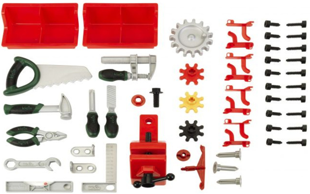 Duży Warsztat Zestaw z Narzędziami dla Dzieci Bosch 82 elementy Beżowy