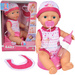 Zestaw Lalka bobas funkcyjny noworodek siusiający New Born Baby 30 cm