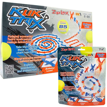 KlikTrix zestaw deluxe 85 el + zestaw bazowy 22 el