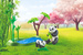 Playmobil Azjatycki ogród z pandami 111 elementów promo pack