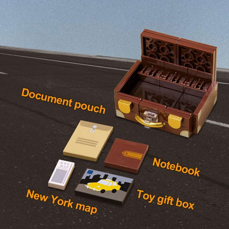 Klocki konstrukcyjne Pantasy Pojazd Taxi Auto Yellow Cab 36,5 cm 1601 elementów