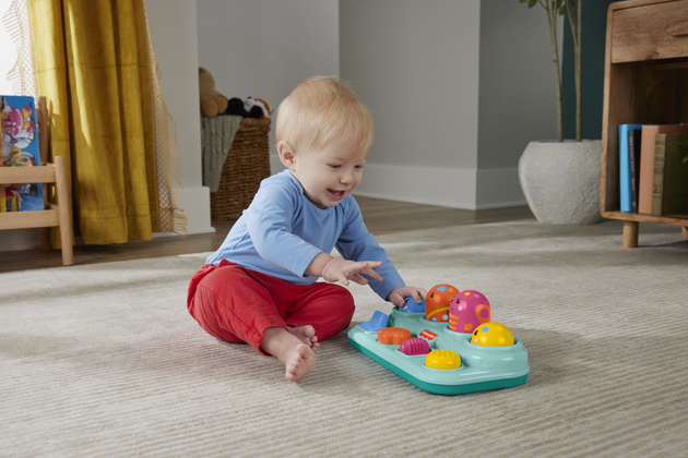 Fisher Price Aktywizujące Robaczki Zabawka Montessori dla Dzieci Ciągnij Przesuwaj Naciskaj