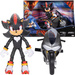 Mały Zestaw Sonic 3 The Hedgehog Figurka Shadow + czarny Motocykl
