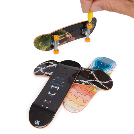 Fingerboard Zestaw Deskorolki 4pak Do Złożenia Maxallure Jahn Perez + akcesoria Tech Deck
