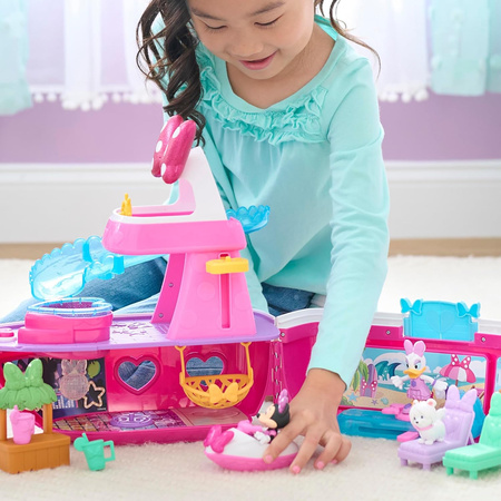 Myszka Minnie Disney Junior Statek Yacht Bowdazzling Yacht Playset 14 elementów