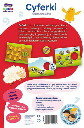 Edukacyjna gra liczna Mały Odkrywca Cyferki
