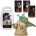 Baby Yoda Mandalorian figurka 6 cm i Gra karciana Top Trumps Star Wars Ostatni Jedi 