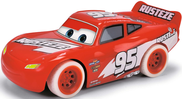 Disney Cars Auta Zdalnie sterowany samochód świecący w ciemności 1:24 Zygzak McQueen