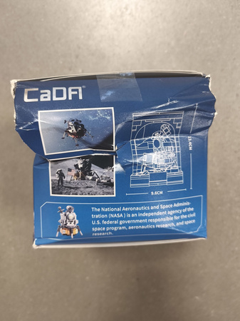 OUTLET Klocki Konstrukcyjne Cada NASA wystawa statek kosmiczny Apollo 11 lunar module 206 elementów USZKODZONE OPAKOWANIE