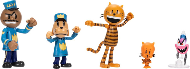 Dog Man Zestaw 5 Figurek kolekcjonerskich 3-8 cm Figurka z Bajki