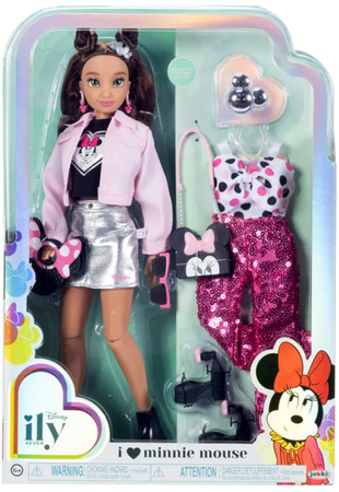 Disney ILY 4ever modna lalka z motywem Myszki Minnie i zestawem akcesoriów 30 cm