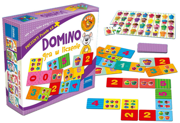 OUTLET Granna Gra Domino gra w liczenie USZKODZONE OPAKOWANIE